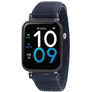 Tikkers Kids Series 13 Smart Watch with Fitness Tracker, Alarm Clock, Camera, GPS Connection, Heart Rate Monitor, Step Counter, Touch Screen, Navy Riptape Strap Tikkers Kids Series 13 Smart Watch with Fitness Tracker, Alarm Clock, Camera, GPS Connection, Heart Rate Monitor, Step Counter, Touch Screen, Navy Riptape Strap
