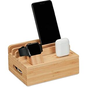 RELAXDAYS Bamboo Multi-Device Charging Station RELAXDAYS Bamboo Multi-Device Charging Station