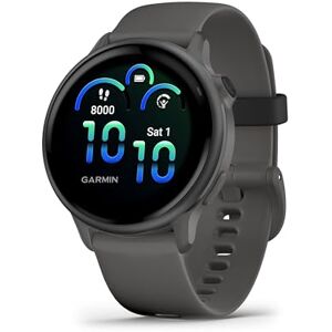 Garmin vívoactive 6 GPS 42mm Amazon Exclusive Smartwatch, AMOLED Touchscreen, All-day Health Monitoring,Fitness Features,Advanced Sleep Coaching,Music, up to 11 days battery life, Pebble Grey/Slate Garmin vívoactive 6 GPS 42mm Amazon Exclusive Smartwatch, AMOLED Touchscreen, All-day Health Monitoring,Fitness Features,Advanced Sleep Coaching,Music, up to 11 days battery life, Pebble Grey/Slate