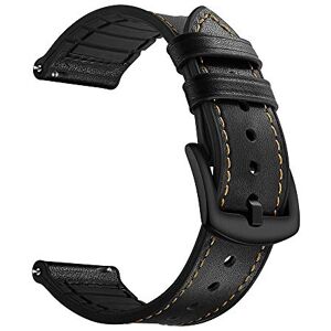 SYSTEM-S Flexible Silicone Strap 20 mm for Samsung Galaxy Watch 4 Smartwatch Black, black/yellow, Eine Grösse, Classic SYSTEM-S Flexible Silicone Strap 20 mm for Samsung Galaxy Watch 4 Smartwatch Black, black/yellow, Eine Grösse, Classic