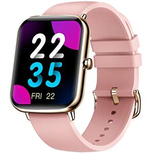 JCDBT Smartwatch Health Tracker: Heart Rate, Calorie and Step Counter, IP68 Waterproof, 1.69'' Full Touch Screen Rose Gold JCDBT Smartwatch Health Tracker: Heart Rate, Calorie and Step Counter, IP68 Waterproof, 1.69'' Full Touch Screen Rose Gold