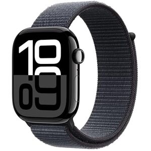 Apple Watch Series 10 GPS 46 mm Smartwatch with Jet Black Aluminium Case with Ink Sport Loop One Size. Fitness Tracker, ECG App, Always-On Retina Display, Carbon Neutral Apple Watch Series 10 GPS 46 mm Smartwatch with Jet Black Aluminium Case with Ink Sport Loop One Size. Fitness Tracker, ECG App, Always-On Retina Display, Carbon Neutral