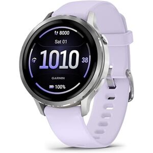 Garmin Venu 4 41mm GPS Smartwatch, AMOLED Touchscreen, 24/7 Advanced Health & Fitness, 80+ sports apps, Flashlight, ECG app, Sleep Tracking,Fitness coach,up to 10 days battery life,Silver/Periwinkle Garmin Venu 4 41mm GPS Smartwatch, AMOLED Touchscreen, 24/7 Advanced Health & Fitness, 80+ sports apps, Flashlight, ECG app, Sleep Tracking,Fitness coach,up to 10 days battery life,Silver/Periwinkle