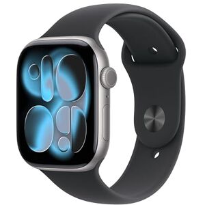 Apple Watch Series 11 GPS 46mm Smartwatch with Space Grey Aluminium Case with Black Sport Band S/M. Sleep Score, Fitness Tracker, Health Monitoring, Always-On Display, Water Resistant Apple Watch Series 11 GPS 46mm Smartwatch with Space Grey Aluminium Case with Black Sport Band S/M. Sleep Score, Fitness Tracker, Health Monitoring, Always-On Display, Water Resistant