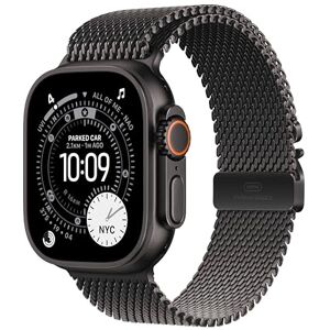 Apple Watch Ultra 3 GPS + Cellular 49mm Premium Running and Multisport Smartwatch with Rugged Black Titanium Case with Black Titanium Milanese Loop Large. Advanced Health and Fitness Tracking Apple Watch Ultra 3 GPS + Cellular 49mm Premium Running and Multisport Smartwatch with Rugged Black Titanium Case with Black Titanium Milanese Loop Large. Advanced Health and Fitness Tracking