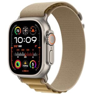 Apple Watch Ultra 2 GPS + Cellular 49mm Smartwatch, Sports Watch with Natural Rugged Titanium Case with Tan Alpine Loop M. Fitness Tracker, Precision GPS, Extra-Long Battery Life,Carbon Neutral Apple Watch Ultra 2 GPS + Cellular 49mm Smartwatch, Sports Watch with Natural Rugged Titanium Case with Tan Alpine Loop M. Fitness Tracker, Precision GPS, Extra-Long Battery Life,Carbon Neutral