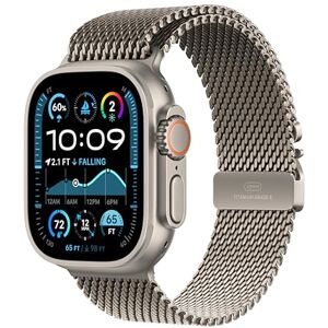 Apple Watch Ultra 2 GPS + Cellular 49mm Smartwatch, Sports Watch with Natural Rugged Titanium Case and Natural Milanese Loop- L. Fitness Tracker, Precision GPS, Extra-Long Battery Life, Carbon Neutral Apple Watch Ultra 2 GPS + Cellular 49mm Smartwatch, Sports Watch with Natural Rugged Titanium Case and Natural Milanese Loop- L. Fitness Tracker, Precision GPS, Extra-Long Battery Life, Carbon Neutral