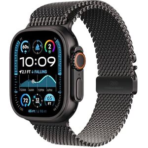 Apple Watch Ultra 2 GPS + Cellular 49mm Smartwatch, Sports Watch with Black Rugged Titanium Case with Black Milanese Loop S. Fitness Tracker, Precision GPS, Extra-Long Battery Life, Carbon Neutral Apple Watch Ultra 2 GPS + Cellular 49mm Smartwatch, Sports Watch with Black Rugged Titanium Case with Black Milanese Loop S. Fitness Tracker, Precision GPS, Extra-Long Battery Life, Carbon Neutral