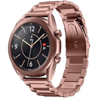SUNDAREE Strap Compatible with Samsung Galaxy Watch 3 41MM/Garmin Vívoactive 5/Amazfit GTS 4 Mini/AMAZFIT GTR Mini,20mm Bronze Men Women Stainless Steel Metal Replacement Bracelet Smartwatch Band SUNDAREE Strap Compatible with Samsung Galaxy Watch 3 41MM/Garmin Vívoactive 5/Amazfit GTS 4 Mini/AMAZFIT GTR Mini,20mm Bronze Men Women Stainless Steel Metal Replacement Bracelet Smartwatch Band