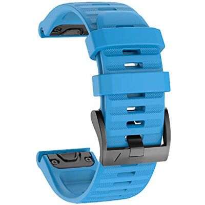 ISABAKE 26mm QuickFit Watch Strap for Garmin Fenix 6X Pro/7X/Tactix Bravo Silicone Replacement Band for Epix Pro 51mm/Enduro 2/3/Fenix 9/8 51mm/Fenix 5X/5X Plus/Fenix 3 HR/Tactix 7 Pro/Tactix 8 51mm ISABAKE 26mm QuickFit Watch Strap for Garmin Fenix 6X Pro/7X/Tactix Bravo Silicone Replacement Band for Epix Pro 51mm/Enduro 2/3/Fenix 9/8 51mm/Fenix 5X/5X Plus/Fenix 3 HR/Tactix 7 Pro/Tactix 8 51mm