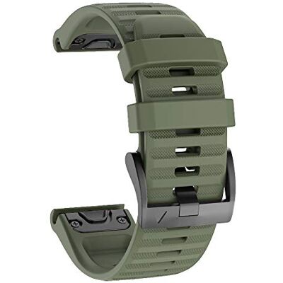 ISABAKE 26mm QuickFit Watch Strap for Garmin Fenix 6X Pro/7X/Tactix Bravo Silicone Replacement Band for Epix Pro 51mm/Enduro 2/3/Fenix 9/8 51mm/Fenix 5X/5X Plus/Fenix 3 HR/Tactix 7 Pro/Tactix 8 51mm ISABAKE 26mm QuickFit Watch Strap for Garmin Fenix 6X Pro/7X/Tactix Bravo Silicone Replacement Band for Epix Pro 51mm/Enduro 2/3/Fenix 9/8 51mm/Fenix 5X/5X Plus/Fenix 3 HR/Tactix 7 Pro/Tactix 8 51mm