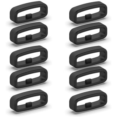 YIBOZI 10 Pieces Silicone Fastener Ring 18mm /20mm /22mm Wristband Keeper Smartwatch Strap Retainer Holder Replacement Accessory YIBOZI 10 Pieces Silicone Fastener Ring 18mm /20mm /22mm Wristband Keeper Smartwatch Strap Retainer Holder Replacement Accessory