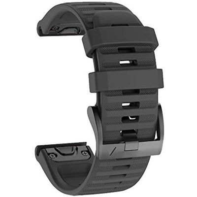 ISABAKE 26mm QuickFit Watch Strap for Garmin Fenix 6X Pro/7X/Tactix Bravo Silicone Replacement Band for Epix Pro 51mm/Enduro 2/3/Fenix 9/8 51mm/Fenix 5X/5X Plus/Fenix 3 HR/Tactix 7 Pro/Tactix 8 51mm ISABAKE 26mm QuickFit Watch Strap for Garmin Fenix 6X Pro/7X/Tactix Bravo Silicone Replacement Band for Epix Pro 51mm/Enduro 2/3/Fenix 9/8 51mm/Fenix 5X/5X Plus/Fenix 3 HR/Tactix 7 Pro/Tactix 8 51mm