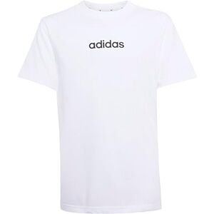 adidas Unisex Kids Essentials Linear Logo T-Shirt, White/Black, 7-8 Years adidas Unisex Kids Essentials Linear Logo T-Shirt, White/Black, 7-8 Years