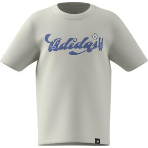 adidas Unisex Kids Little Kids TIRO_NSTER Graphic T-Shirt, Off White, 4-5 Years adidas Unisex Kids Little Kids TIRO_NSTER Graphic T-Shirt, Off White, 4-5 Years