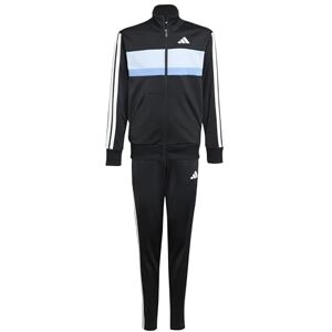 adidas Unisex Kids SEASONAL ESSENTIALS TIBERIO 3 STRIPES TRICOT TRACKSUIT, black/glow blue/blue fusion/white, 13-14 Years adidas Unisex Kids SEASONAL ESSENTIALS TIBERIO 3 STRIPES TRICOT TRACKSUIT, black/glow blue/blue fusion/white, 13-14 Years