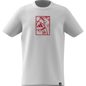 adidas Unisex Kids Football Graphic T-Shirt Junior, White, 5-6 Years adidas Unisex Kids Football Graphic T-Shirt Junior, White, 5-6 Years