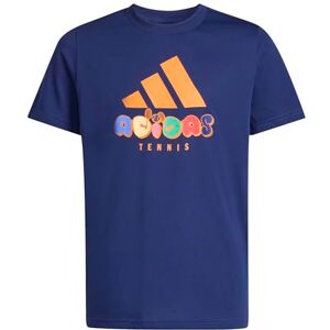 adidas Unisex Kids Tennis Category Graphic T-Shirt, Dark Blue, 7-8 Years adidas Unisex Kids Tennis Category Graphic T-Shirt, Dark Blue, 7-8 Years