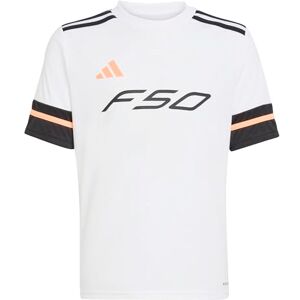 adidas Unisex Kids F50 Jersey Short Sleeve Kids, White/Black, 9-10 Years adidas Unisex Kids F50 Jersey Short Sleeve Kids, White/Black, 9-10 Years
