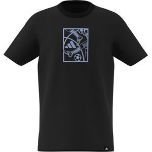 adidas Unisex Kids Football Graphic T-Shirt Junior, Black, 5-6 Years adidas Unisex Kids Football Graphic T-Shirt Junior, Black, 5-6 Years
