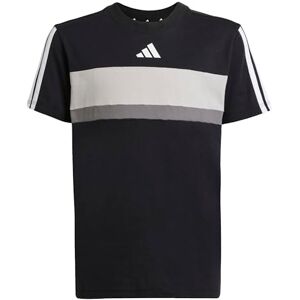 adidas Unisex Kids Seasonal Essentials TIBERIO 3 Stripes T-Shirt, Black/White, 7-8 Years adidas Unisex Kids Seasonal Essentials TIBERIO 3 Stripes T-Shirt, Black/White, 7-8 Years