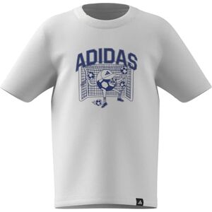 adidas Unisex Kids Football Graphic T-Shirt Kids, White, 5-6 Years adidas Unisex Kids Football Graphic T-Shirt Kids, White, 5-6 Years