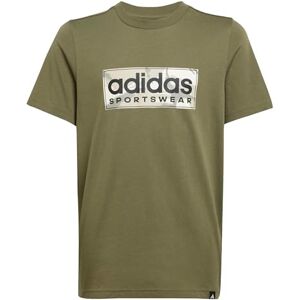 adidas Boy's CAMO Linear Junior Boys Graphic TEE, Olive strata, 9-10 Years adidas Boy's CAMO Linear Junior Boys Graphic TEE, Olive strata, 9-10 Years