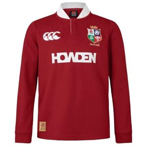 Canterbury British & Irish Lions Unisex Kids 2025 Junior Long Sleeve Classic Rugby Jersey, Red Dahlia, 12 Years Canterbury British & Irish Lions Unisex Kids 2025 Junior Long Sleeve Classic Rugby Jersey, Red Dahlia, 12 Years