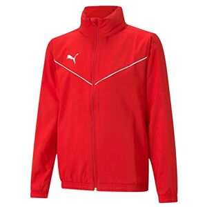 Puma Unisex Kid's teamRISE All Weather JKT Jr Windbreaker, Red White, 128 Puma Unisex Kid's teamRISE All Weather JKT Jr Windbreaker, Red White, 128