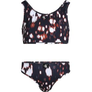 Calvin Klein Girls’ Lined Triangle Bikini Set, Multicolor (Glitched Floral AOP), 14-16 Years Calvin Klein Girls’ Lined Triangle Bikini Set, Multicolor (Glitched Floral AOP), 14-16 Years