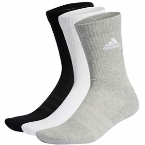 adidas Unisex Cushioned Crew Socks 3 Pairs, Medium Grey Heather / White / Black, 10.5-12.5 adidas Unisex Cushioned Crew Socks 3 Pairs, Medium Grey Heather / White / Black, 10.5-12.5