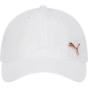 Puma Women's Evercat Opal Adjustable Baseball Cap, White/Gold, One Size UK Puma Women's Evercat Opal Adjustable Baseball Cap, White/Gold, One Size UK
