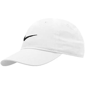 Nike Youth's Embroidered Swoosh Logo Cotton Baseball Cap SZ 4/7 (White) Nike Youth's Embroidered Swoosh Logo Cotton Baseball Cap SZ 4/7 (White)