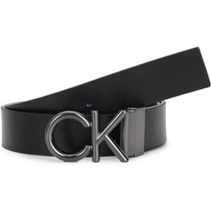 Calvin Klein Men's Ck Metal Buckle 3.5cm Leather Belt, Black (Ck Black/Dk Brown), 39,4 inches Calvin Klein Men's Ck Metal Buckle 3.5cm Leather Belt, Black (Ck Black/Dk Brown), 39,4 inches