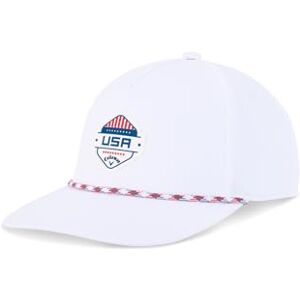 Callaway Unisex Americana Hat 2025 Golf Cap, White Callaway Unisex Americana Hat 2025 Golf Cap, White