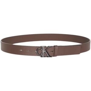 Calvin Klein Men’s Monogram Buckle 3.2 cm Belt, Brown (Ck Dark Brown), 35.4 inches Calvin Klein Men’s Monogram Buckle 3.2 cm Belt, Brown (Ck Dark Brown), 35.4 inches