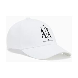 Armani Exchange Women's Icon Logo Studs Hat Baseball Cap, White, One Size Armani Exchange Women's Icon Logo Studs Hat Baseball Cap, White, One Size