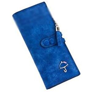 ZXSXDSAX Wallet for Women Designer Long Hasp Women Wallet Clutch Leather Tassel Zipper Purse with Umbrella Card Holder Coin Money Bag(Color:Blue) ZXSXDSAX Wallet for Women Designer Long Hasp Women Wallet Clutch Leather Tassel Zipper Purse with Umbrella Card Holder Coin Money Bag(Color:Blue)