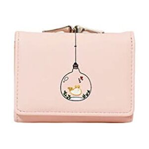 ZXSXDSAX Wallet for Women Wallet Female Short Paragraph Small Fresh Multi-card Student Large-capacity Simple Printing Cute Coin Purse Female(Color:Pink) ZXSXDSAX Wallet for Women Wallet Female Short Paragraph Small Fresh Multi-card Student Large-capacity Simple Printing Cute Coin Purse Female(Color:Pink)