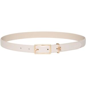 Calvin Klein Women's Square Buckle Loop 2.5 cm Belt with Logo, Off-White (Chateau/Ck Light Gold), 49.2 inches Calvin Klein Women's Square Buckle Loop 2.5 cm Belt with Logo, Off-White (Chateau/Ck Light Gold), 49.2 inches