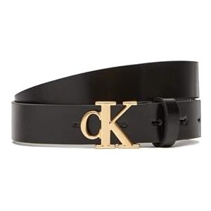 Calvin Klein Women's Monogram Plaque Buckle 2.5 cm Leather Belt, Black (Black), 37.4 inches Calvin Klein Women's Monogram Plaque Buckle 2.5 cm Leather Belt, Black (Black), 37.4 inches