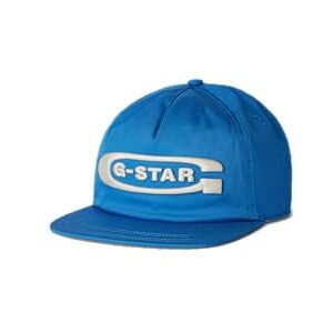 G-STAR Men's Avernus Flat Brim Cap, Blue (river blue D24316-A504-2683), PC G-STAR Men's Avernus Flat Brim Cap, Blue (river blue D24316-A504-2683), PC