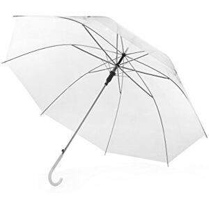 eBuyGB Automatic Opening Plastic Crook Curved Handle Wedding Umbrella Coloured Rainproof for Men, Women, Kids, Unisex, Bridal Brolly White 41.5 Inch / 105cm Span 82cm Length eBuyGB Automatic Opening Plastic Crook Curved Handle Wedding Umbrella Coloured Rainproof for Men, Women, Kids, Unisex, Bridal Brolly White 41.5 Inch / 105cm Span 82cm Length