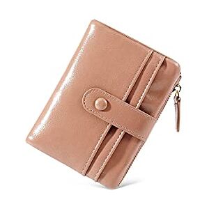 ZXSXDSAX Wallet for Women Oil Wax Leather Wallets for Women Short Large Capacity Clutch Purses Lady Wallet(Color:Pink) ZXSXDSAX Wallet for Women Oil Wax Leather Wallets for Women Short Large Capacity Clutch Purses Lady Wallet(Color:Pink)