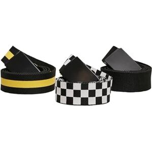 Urban Classics Men's Belts Trio, Multicolour (Black/White/Yellow 01181), No Aplica (Size: S/M) Urban Classics Men's Belts Trio, Multicolour (Black/White/Yellow 01181), No Aplica (Size: S/M)