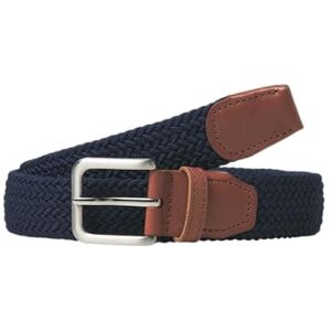 JACK & JONES NOS Men's Jacspring Woven Belt Noos Belt, Blue (Navy Blazer Navy Blazer), 42 (Manufacturer size: 95) JACK & JONES NOS Men's Jacspring Woven Belt Noos Belt, Blue (Navy Blazer Navy Blazer), 42 (Manufacturer size: 95)