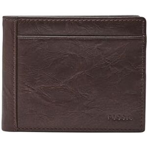 Fossil Men's Leather Bifold Wallet with Flip ID Window, Neel Brown, One Size Fossil Men's Leather Bifold Wallet with Flip ID Window, Neel Brown, One Size
