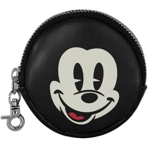 Disney Karactermania Mickey Mouse Face-Cookie Coin Purse, Black, 8.7 x 8.7 cm Disney Karactermania Mickey Mouse Face-Cookie Coin Purse, Black, 8.7 x 8.7 cm