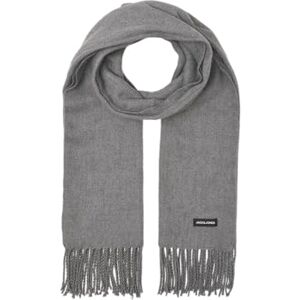 JACK & JONES NOS Men's Jacsolid Woven Scarf Noos Scarf, Grey (Grey Melange Melange), One size JACK & JONES NOS Men's Jacsolid Woven Scarf Noos Scarf, Grey (Grey Melange Melange), One size
