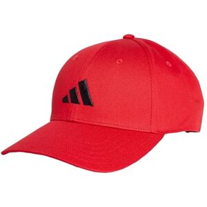 adidas Unisex Baseball Cap Cotton New Logo, Pure Ruby/Black, M adidas Unisex Baseball Cap Cotton New Logo, Pure Ruby/Black, M